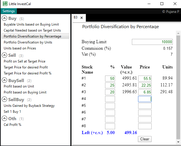 Little InvestCal Investment Calculator (Windows) PLibrary