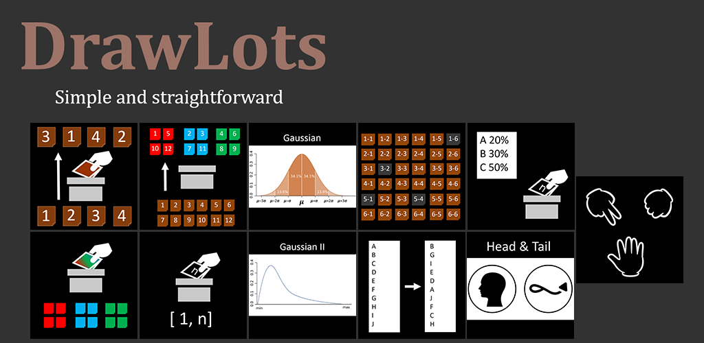 DrawLots Random Number Generator / Random Tools (Android + iOS) P