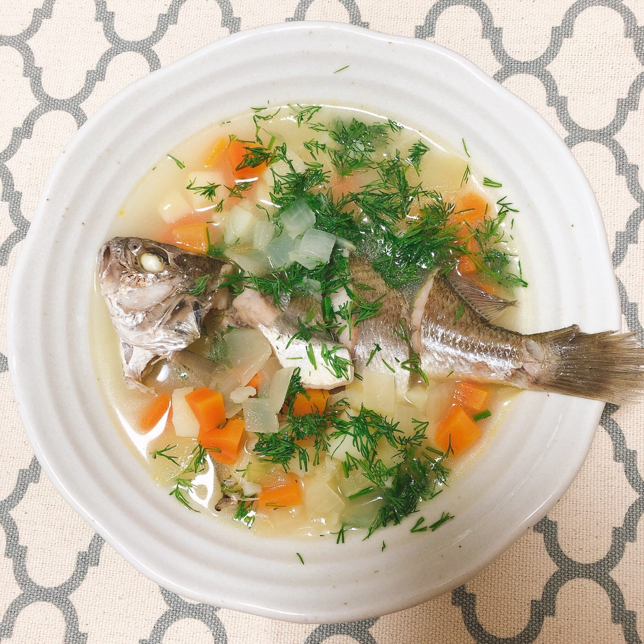 【ロシア料理】ディル香る魚のスープ・ウハー【いしもち】 P's Kitchen