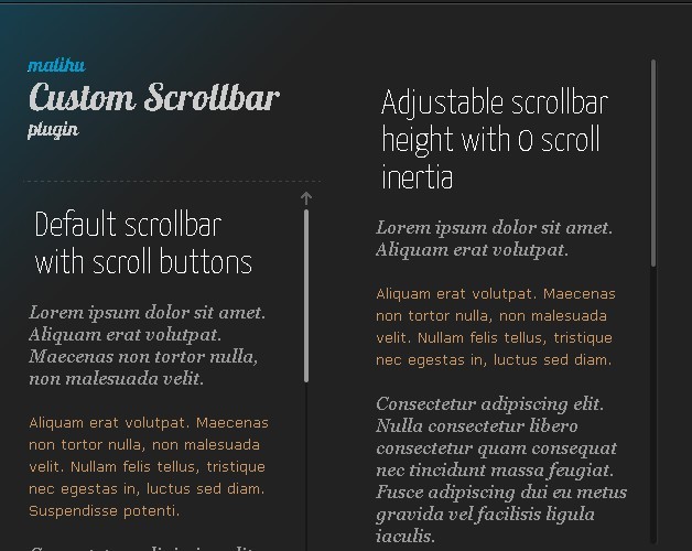 Create A Fancy Custom Scrollbar with jQuery and CSS3 Phancy Scroll