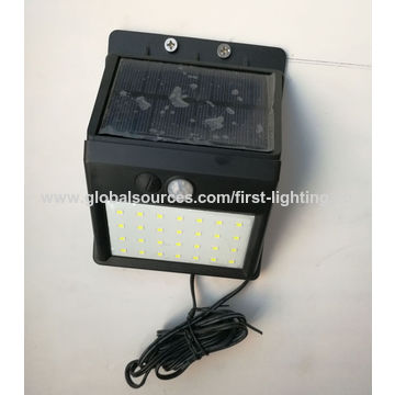 China Solar Led Wall Light With Pir Motion Sensor Smart Turn On Off