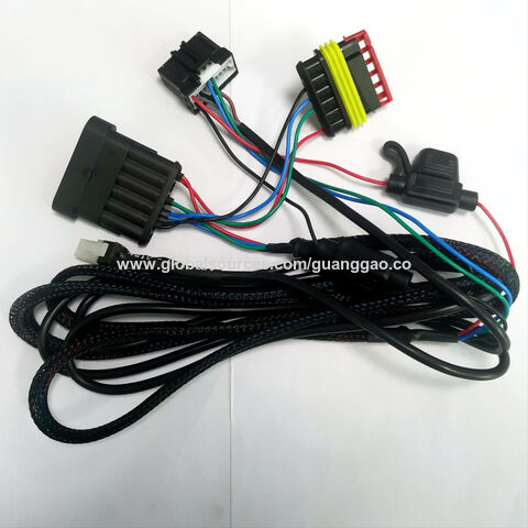 Nylon Sheath Automotive Wire Harnesses Covered Connector Car Cables