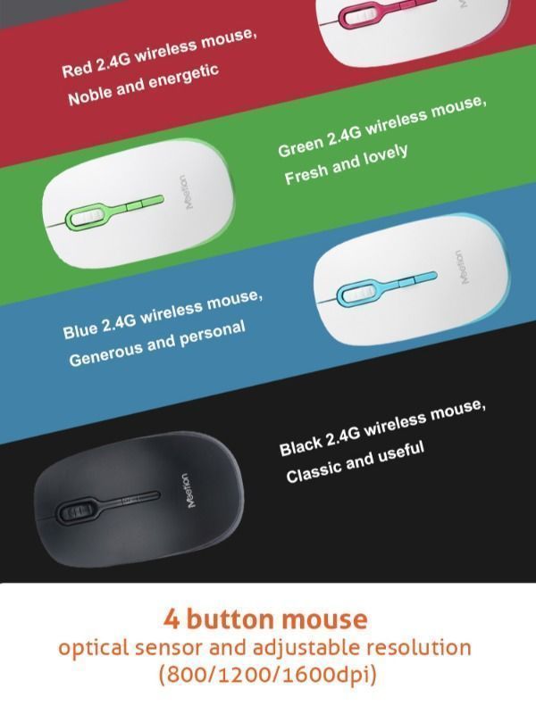 Hot Computer Manufacturing Companies 2.4G 1600DPI Optical 5V 100MA