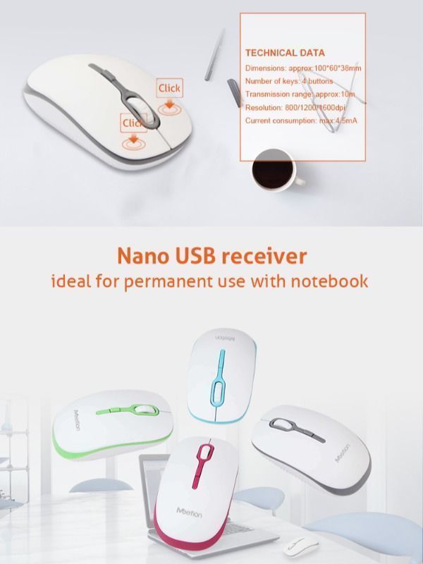 Hot Computer Manufacturing Companies 2.4G 1600DPI Optical 5V 100MA