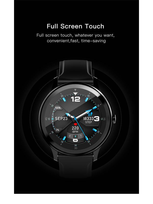 High accuracy fitness tracker smart watch with heart rate monitoring for fitness sport