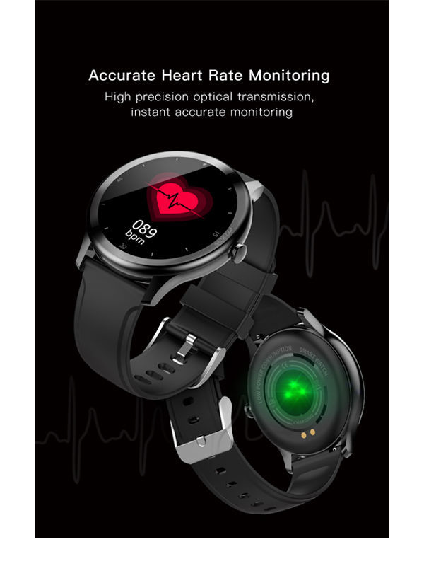 High accuracy fitness tracker smart watch with heart rate monitoring for fitness sport