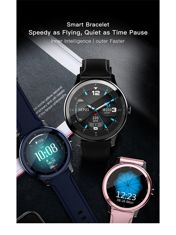 High accuracy fitness tracker smart watch with heart rate monitoring for fitness sport