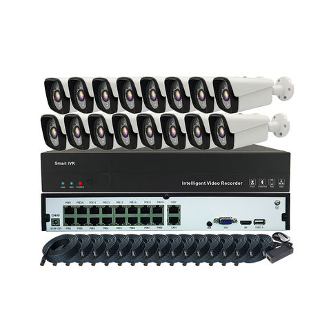 China 16ch POE KIT POE IP Camera Package POE NVR Kit POE IPC Kit CCTV
