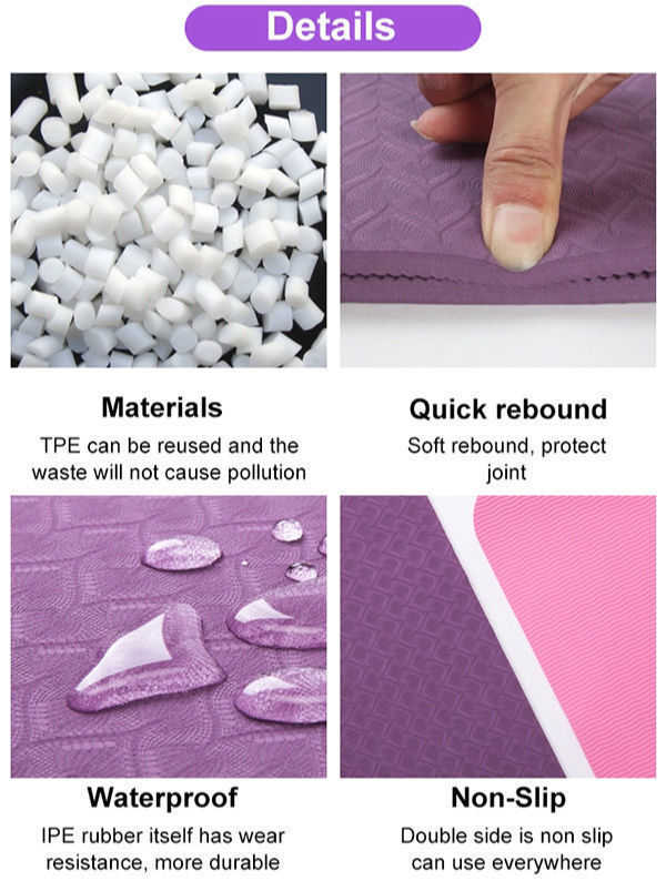 China Jump Exercsie Mat, Black Anti Slip Leg Tranining Soundproof Round