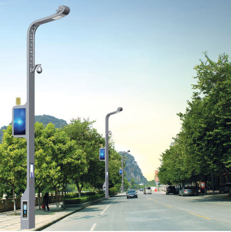 Modern Highway Light Poles