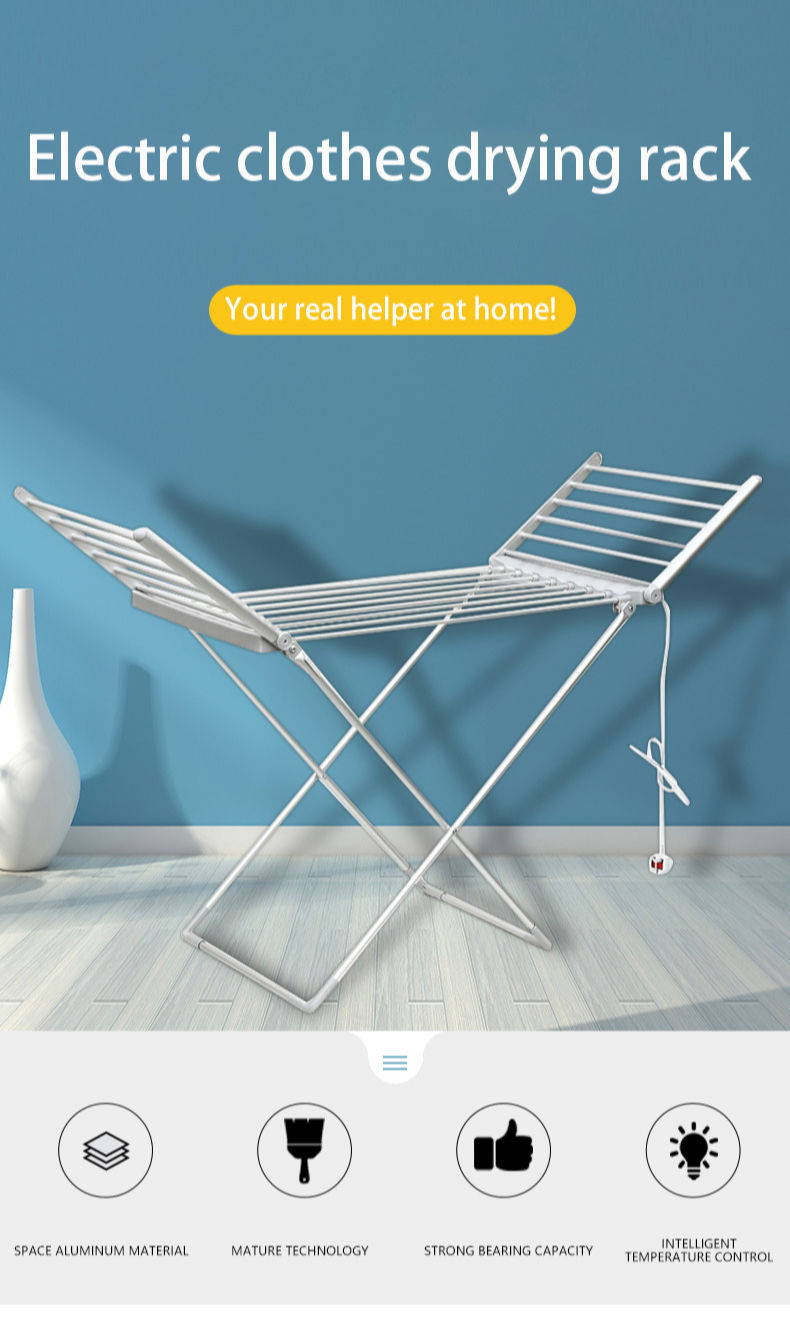 Foldable 4555℃ Constant Temperature Electric Heated Drier Clothes