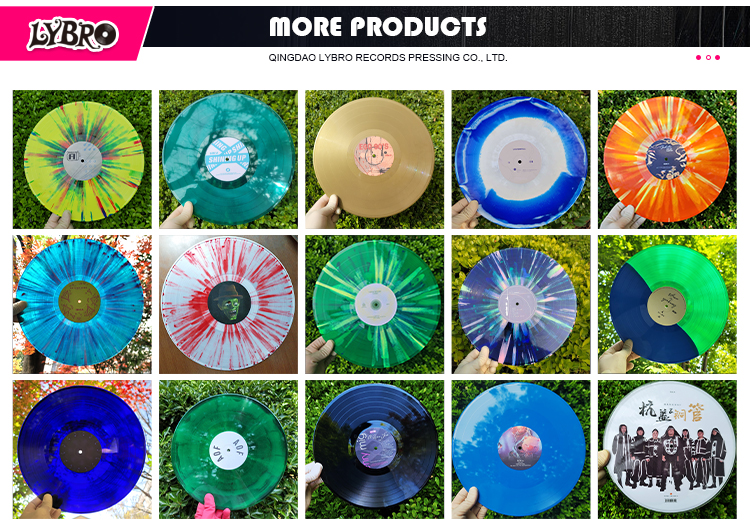 China Made Customization Blank Vinyl Records Bulk Music Dvd Album