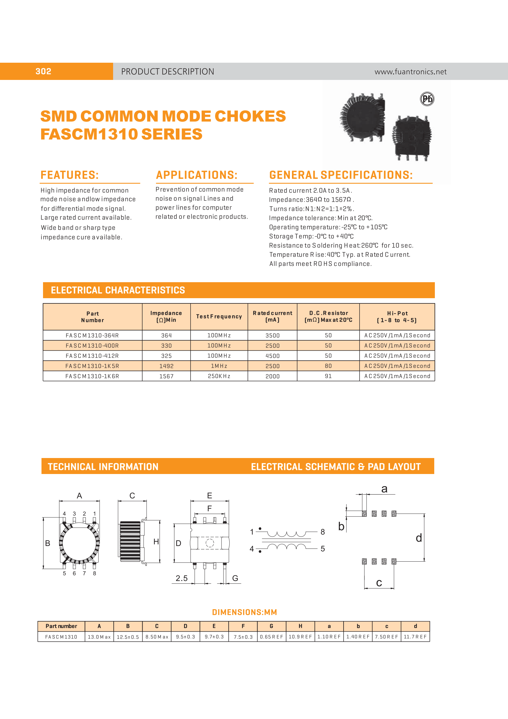 Buy Wholesale China Supplier Large Rated Current Available Common Mode Choke Common Mode