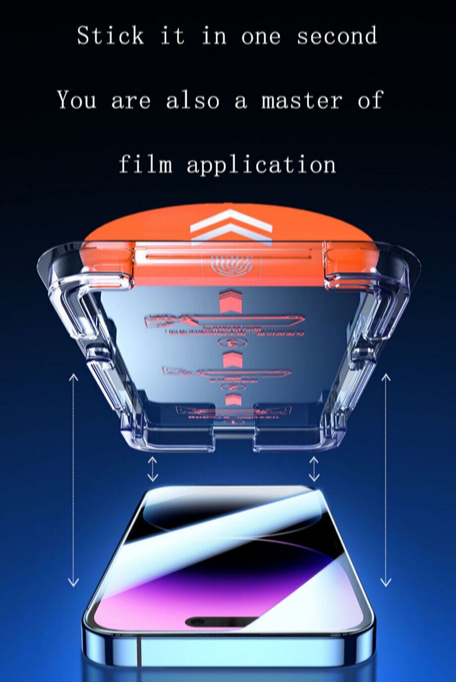 Automatic Dust Removal Screen Protector Applicators With Hd And Privacy