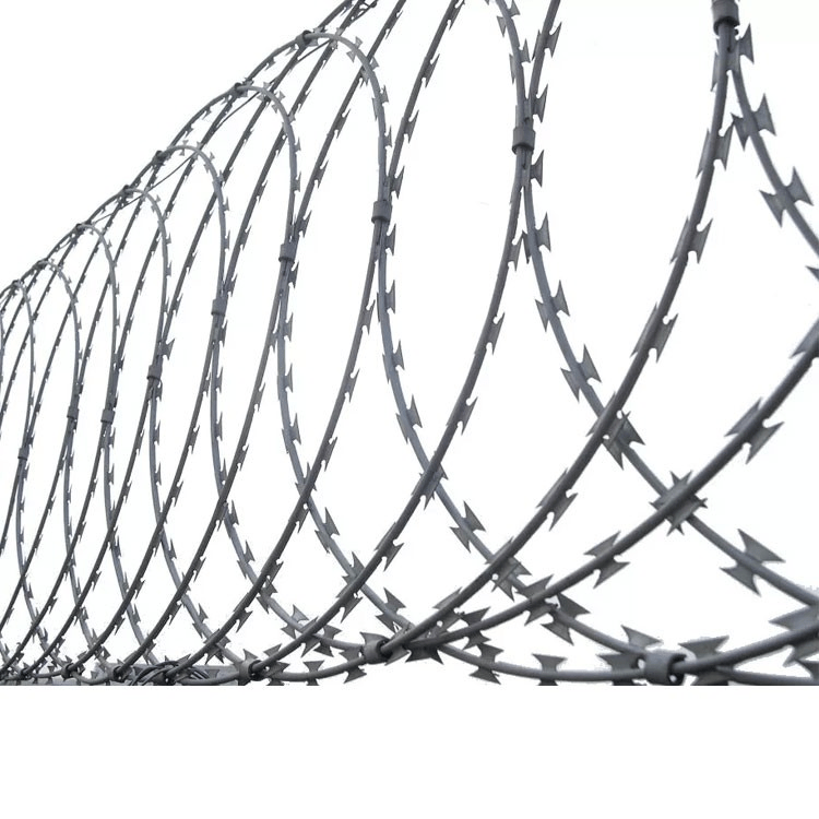 Galvanized Razor Barbed Wire Mesh For Safety Buy China Wholesale Wire
