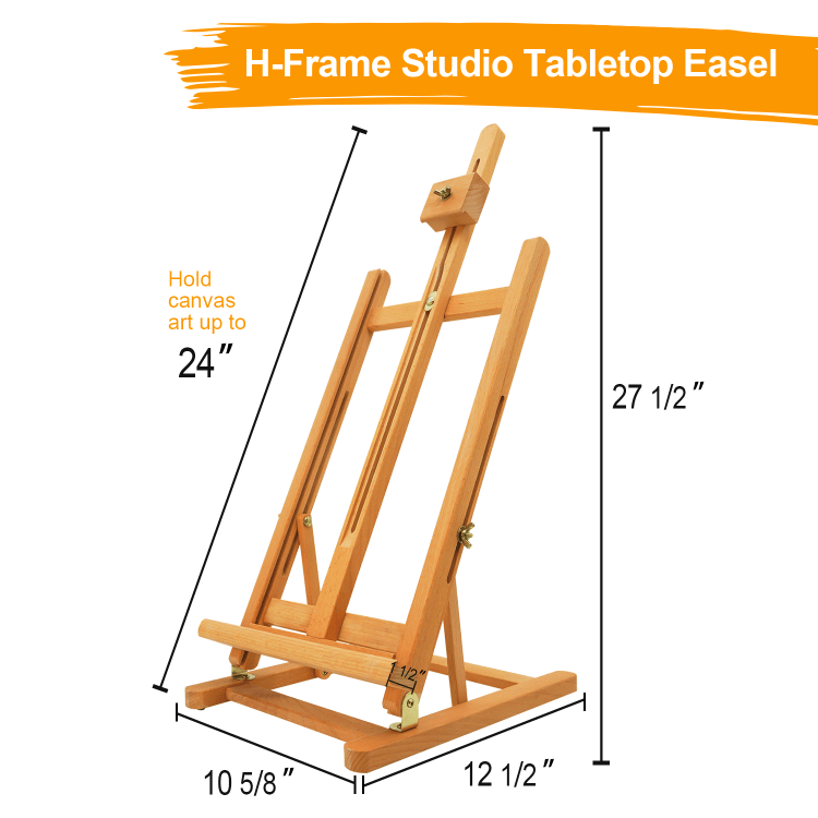 Buy Wholesale China Phoenix Oem High Quality Wood H Frame Artist Easel Stand Art Studio Table