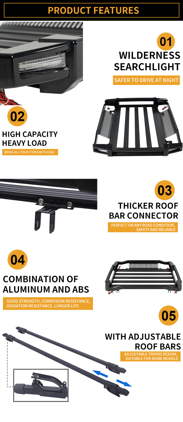 Buy Wholesale China 4x4 Roof Rack Universal Aluminum Oem Roof Rack For