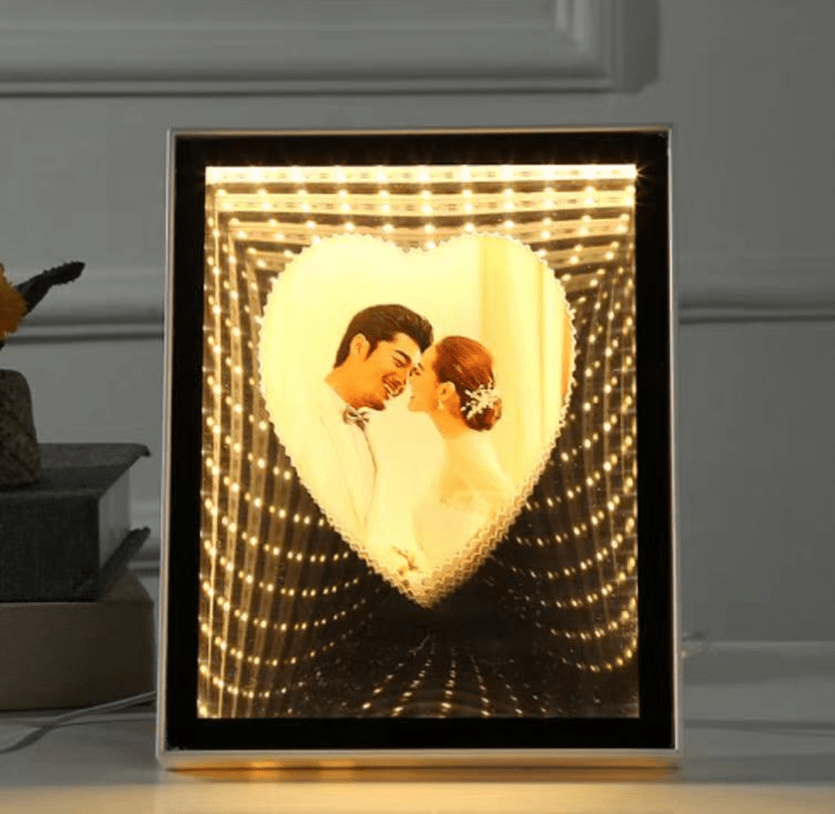 Buy Wholesale China Sublimation Blank Custom 3d Led Magic Mirror Photo