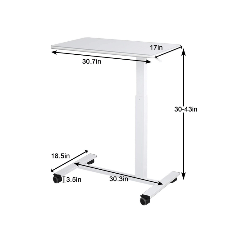 Buy Wholesale China Pneumatic Adjustable Lift Mobile Laptop Table