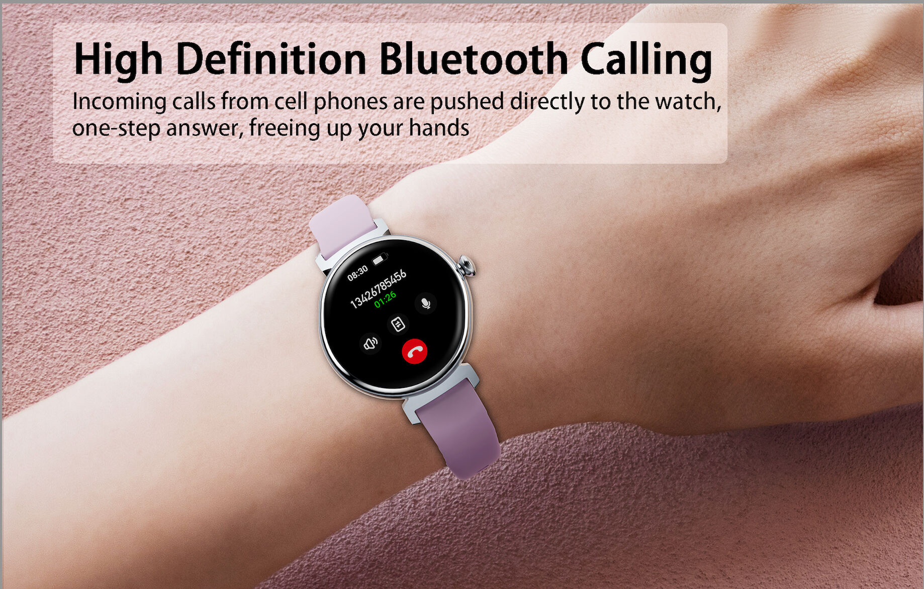 The Smallest Diameter Highend Bt Calling Women's Stylish Smart Watch