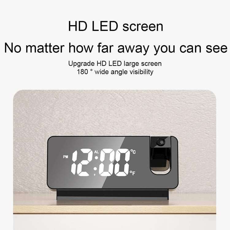 Custom Oem Projector Clocks Laser Portable Digit Dual Alarm Led Clock