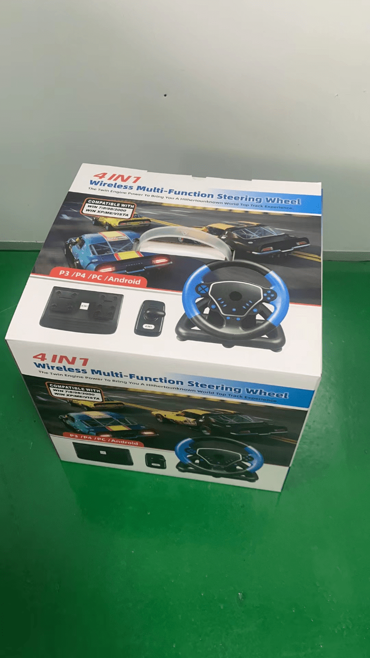 4 In 1wireless Car Game Controller Racing Simulator Steering Wheel