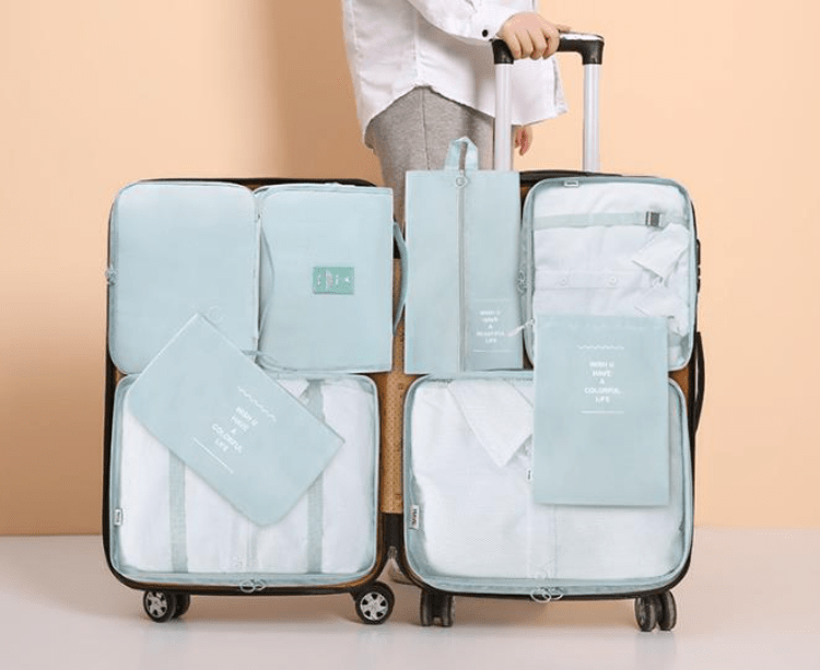 Buy Wholesale China 8piece Folding Toiletry Bag Clothing Storage Bag