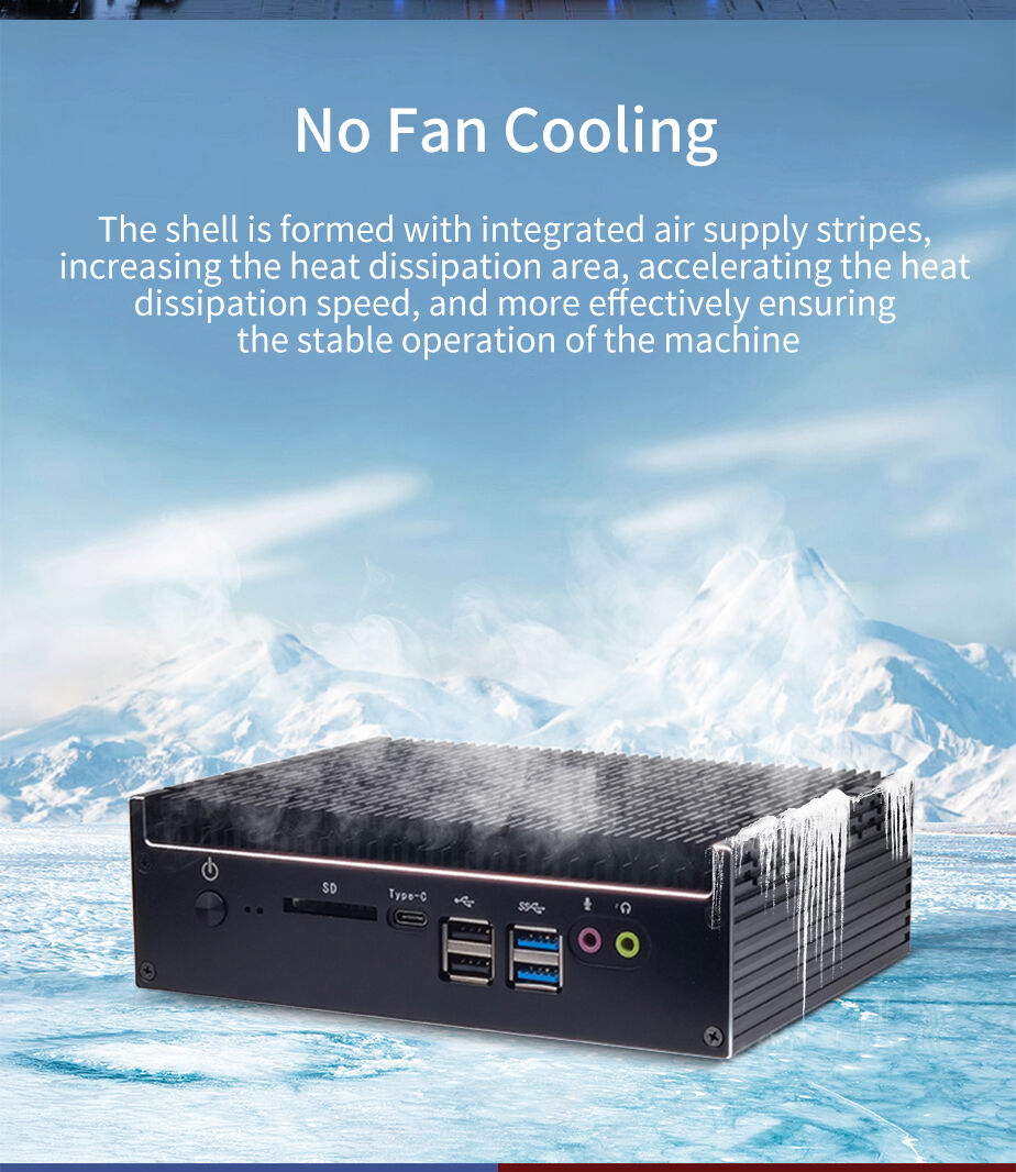 Factory Cheap Mini Computer Pc Intel Celeron J4125 Dual 2 Lan