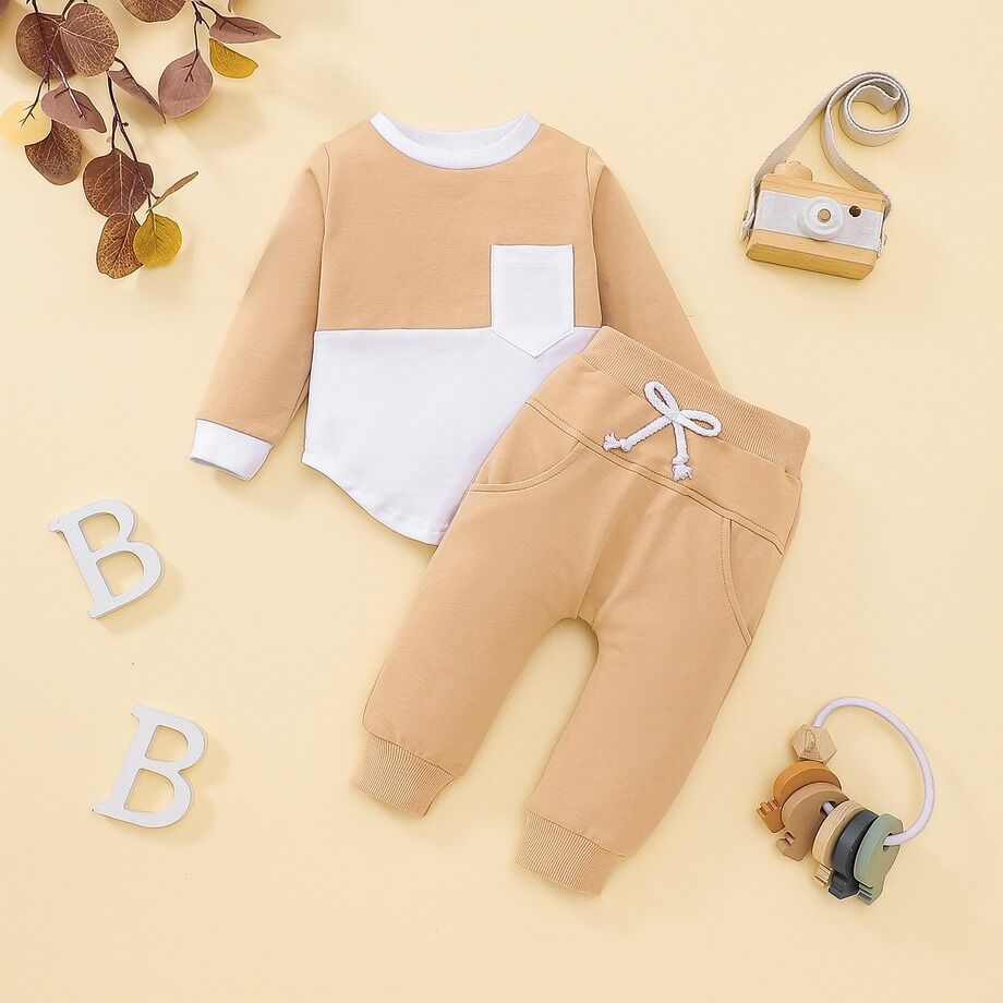 Buy Wholesale China Patchwork Baby Clothes Set Spring Autumn Long Sleeve 2 Piece Suit Baby Boy