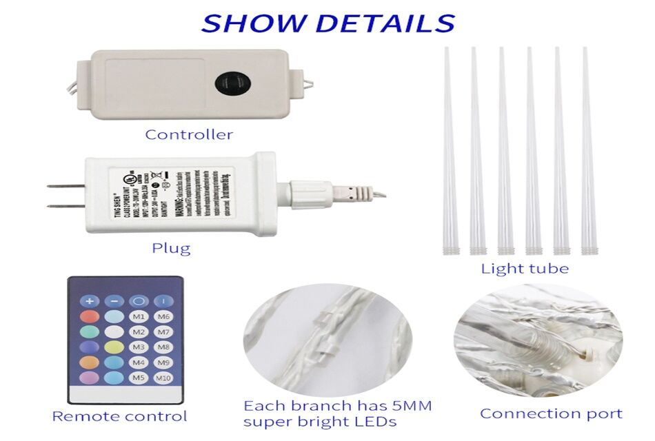 Christmas Home Decor Lights 40 Inch Plastic Tube Star Modeling Light