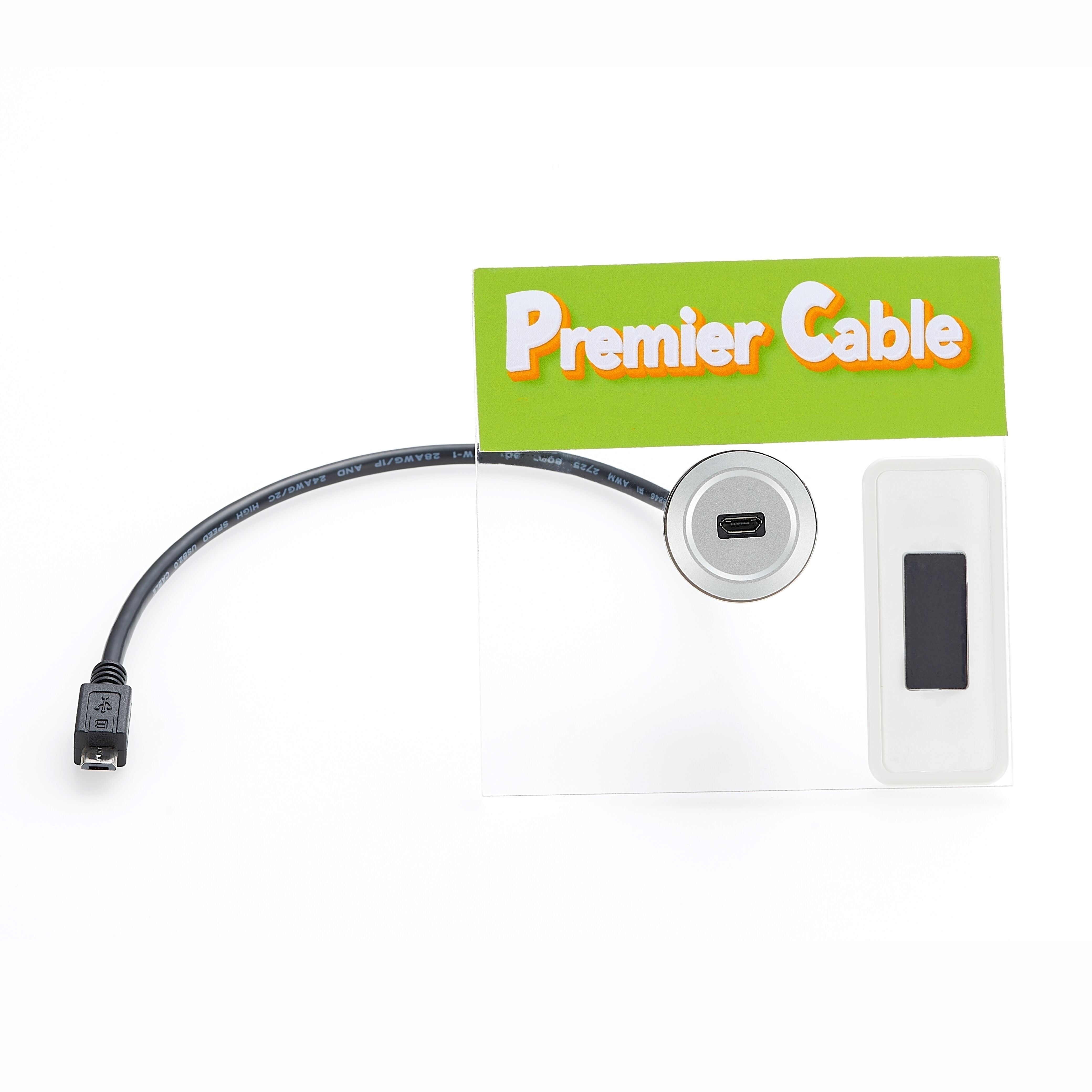 Buy Wholesale China Metal Micro Usb Round Panel Mount Extension Cable