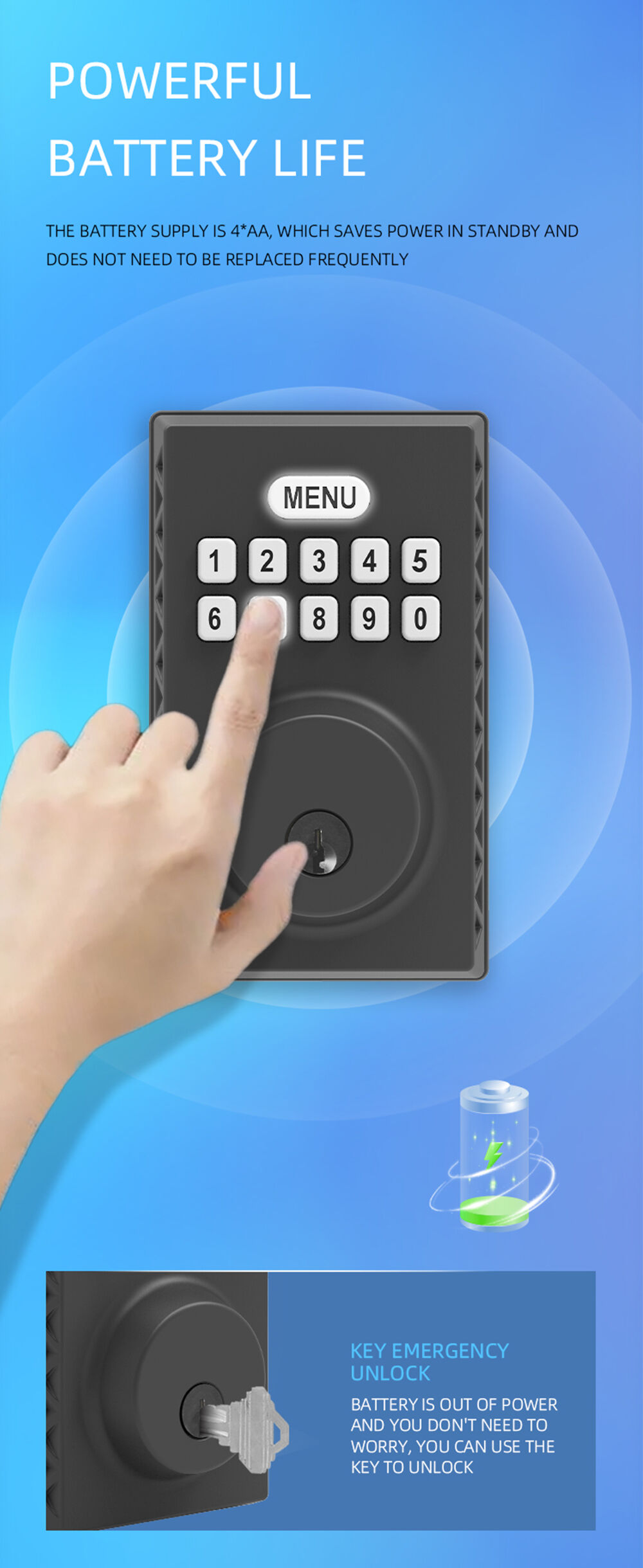 New Style Multi Function Security Digital Entry Door Lock Key Box