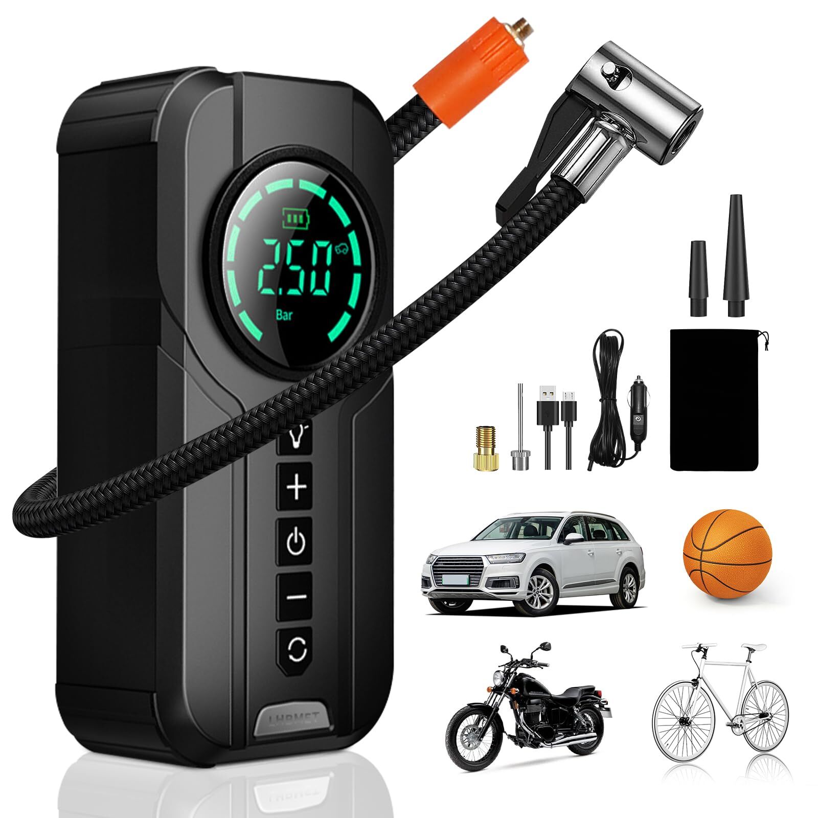 Wholesale Tire Inflator Portable Air Compressor180psi & 20000mah Portable Air Pump United