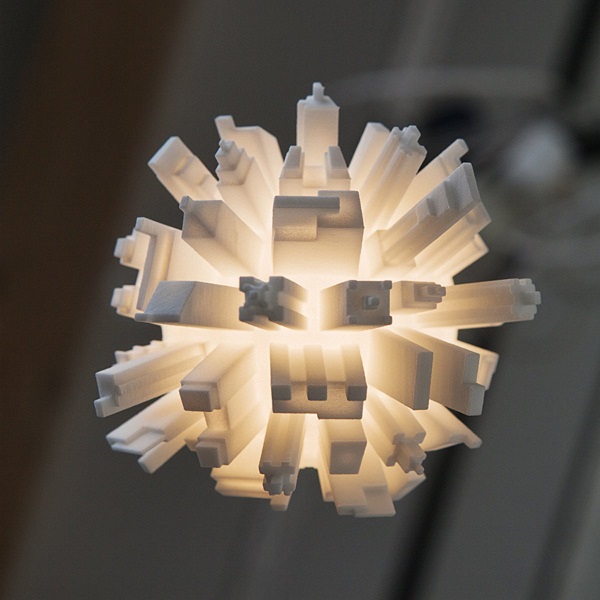 3D Printed LED Light Bulbs Topped with a Cityscape LEDinside