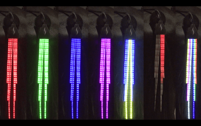 Unusual LED Tail Lights for Horses LEDinside