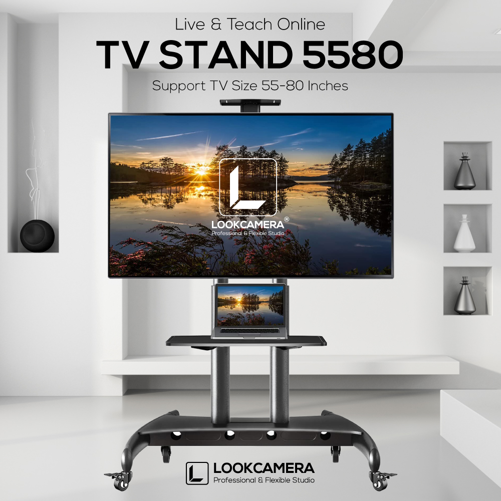 TV STAND 5580 ขาตั้งจอทีวีแบบเคลื่อนที่ รองรับที่วี 5580 นิ้ว (สำหรับ