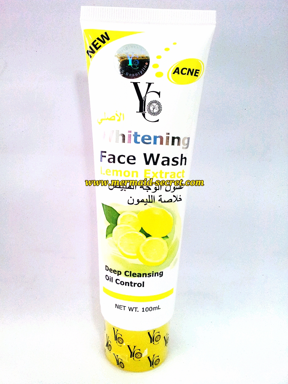วายซี โฟมล้างหน้าสูตรมะนาว YC Lemon Whitening Face Wash เครื่องสำอาง