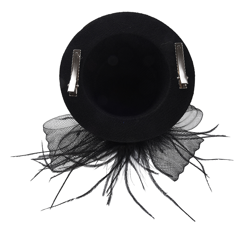 Organza veil foil hat mini top hat hair clip C5F1 eBay