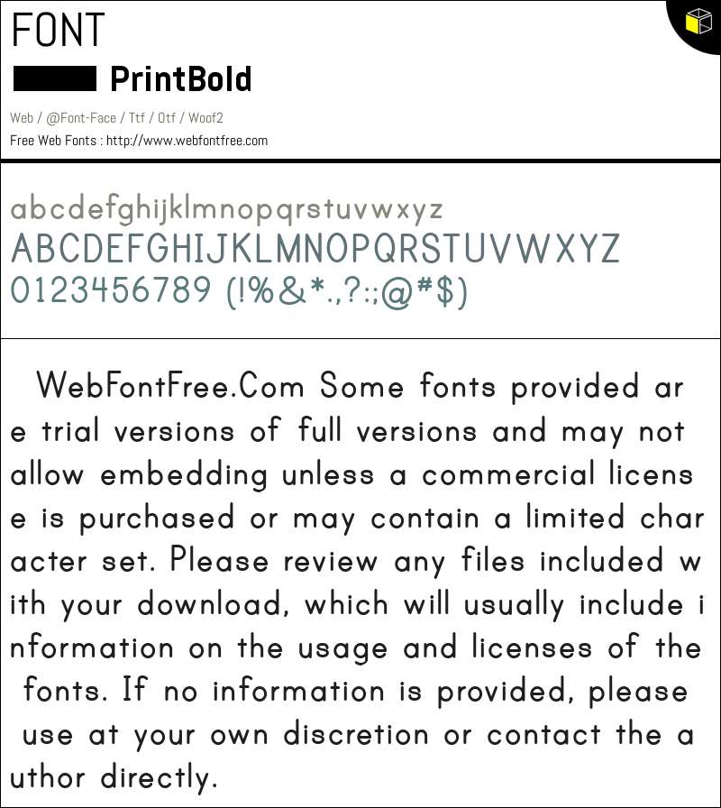 Print Bold Fonts Downloads