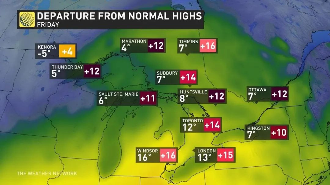 多伦多今天气温达14°C破纪录_无忧资讯