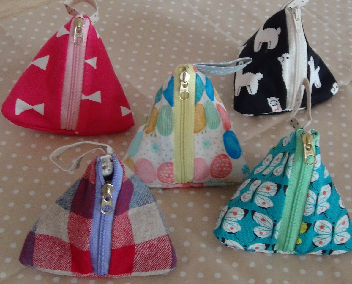 テトラ三角ポーチの作り方 DIY Triangle Zipper Pouch Tutorial