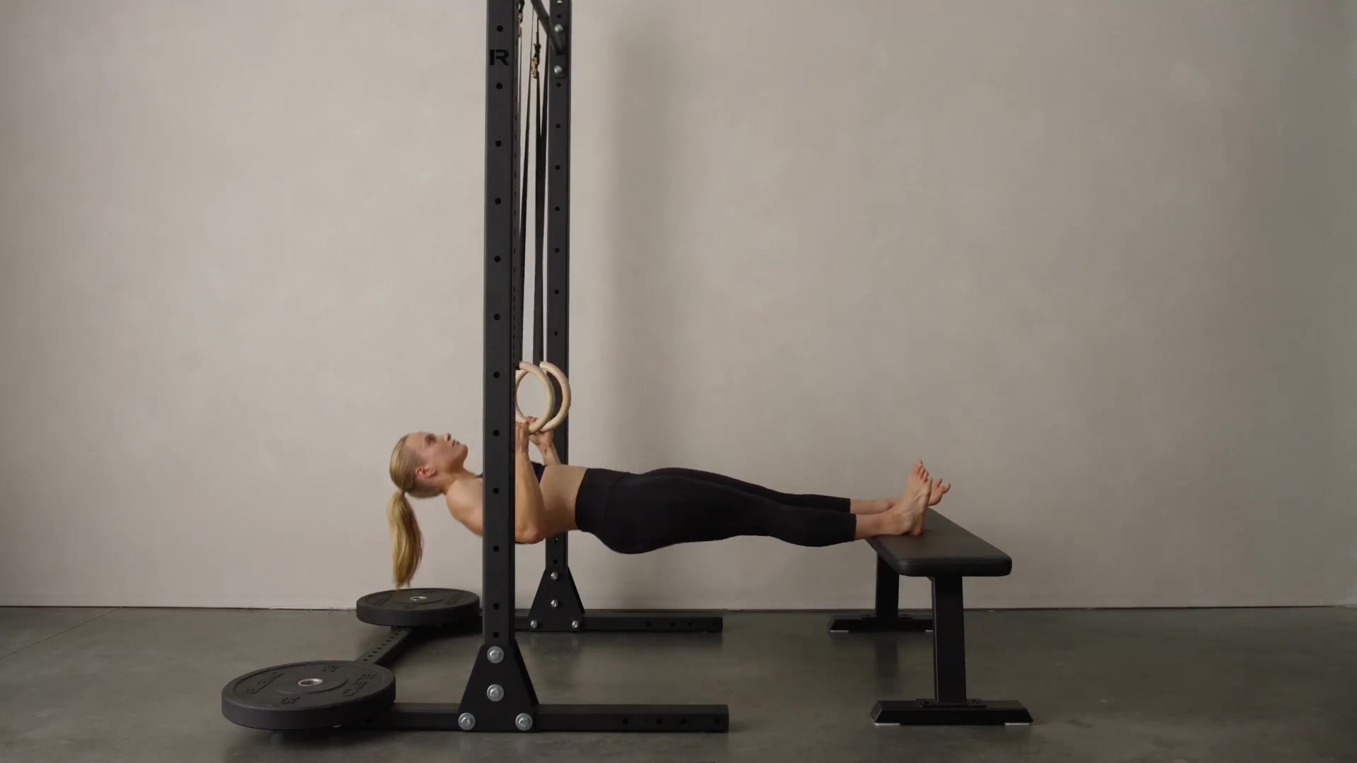 Feet Elevated Ring Row Video, Instructions & Variations