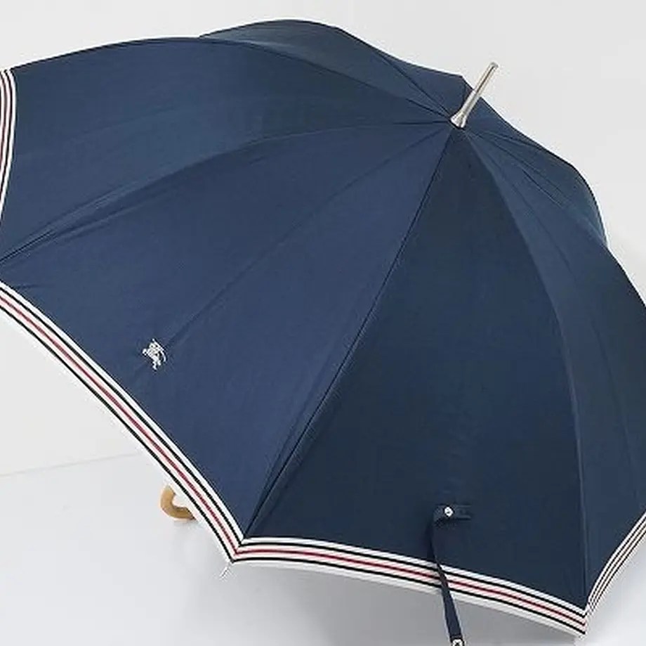 S0828 BURBERRY バーバリー 晴雨兼用日傘 USED超美品 ボーダー+ホースマーク...