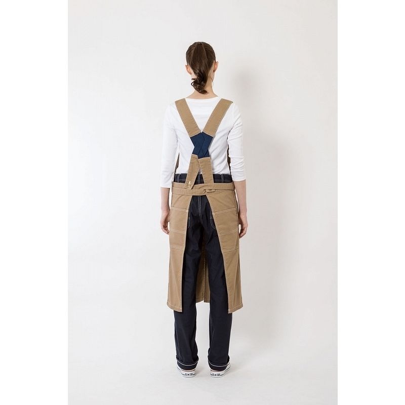 【Lee】OVERALL APRON(Khaki)/オーバーオール エプロン(カーキ) F...