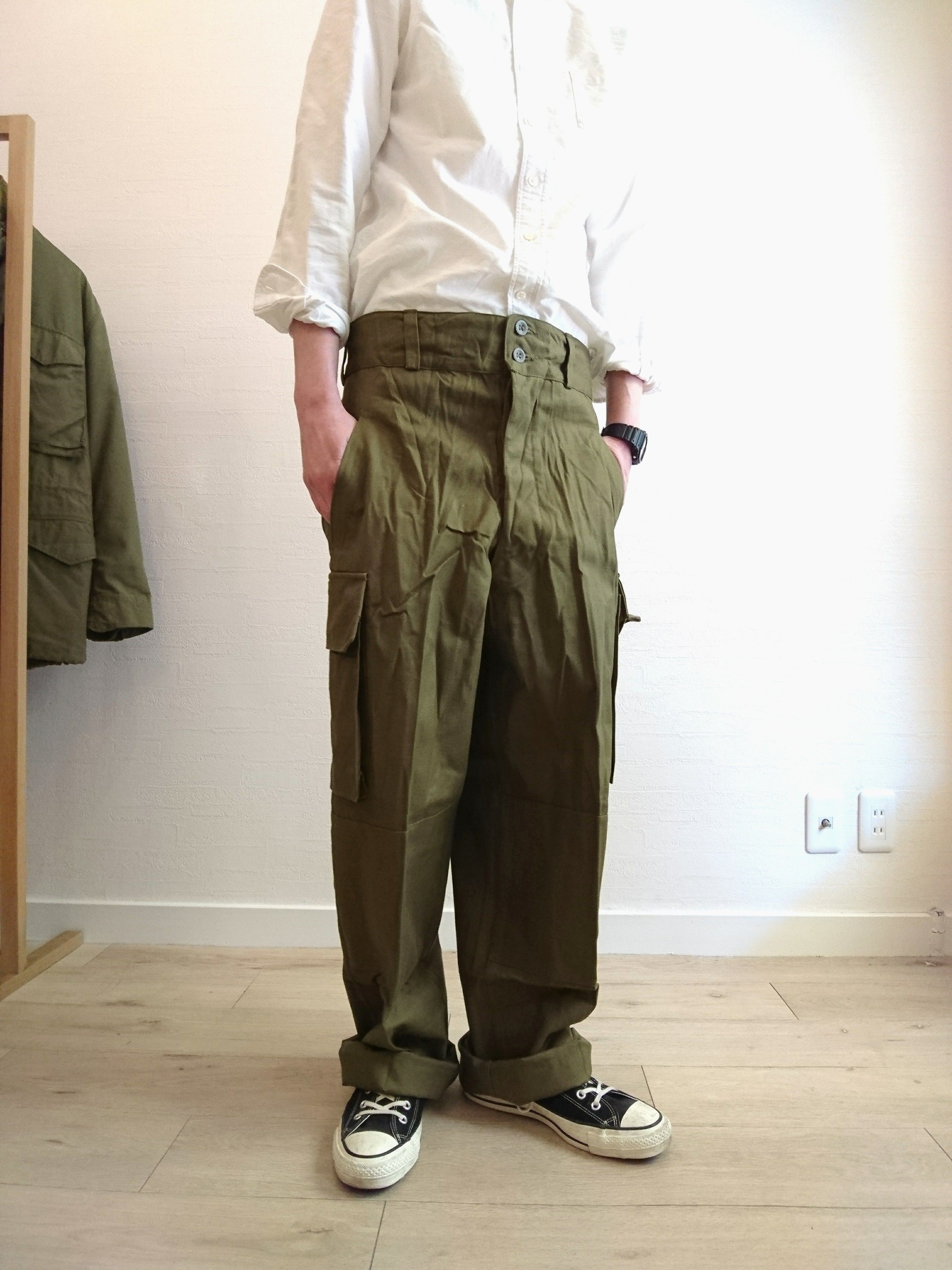 【French Army M47 Cargo Pants Metal Button Dead...