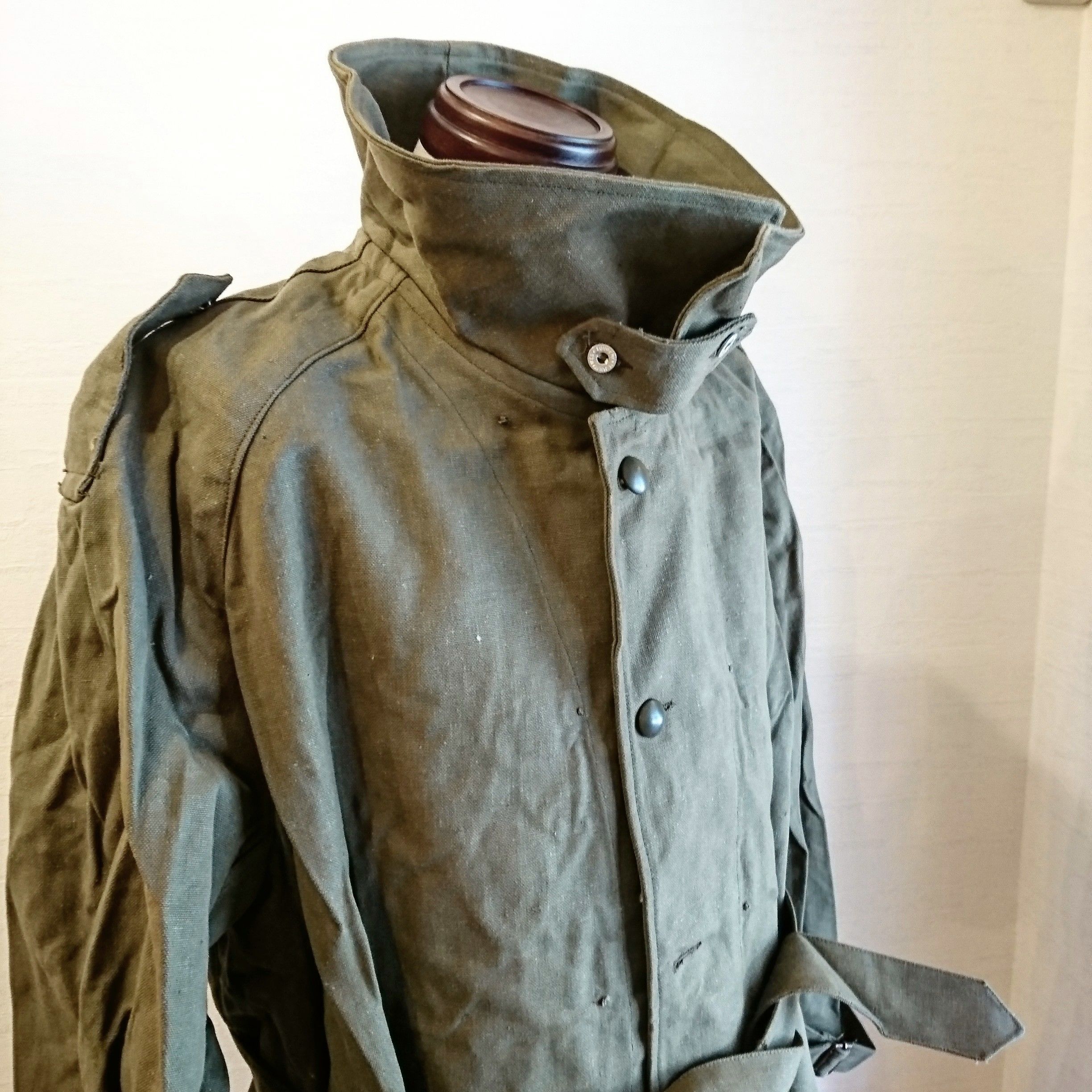 【French Army MotorCycle Coat Deadstock】フランス軍