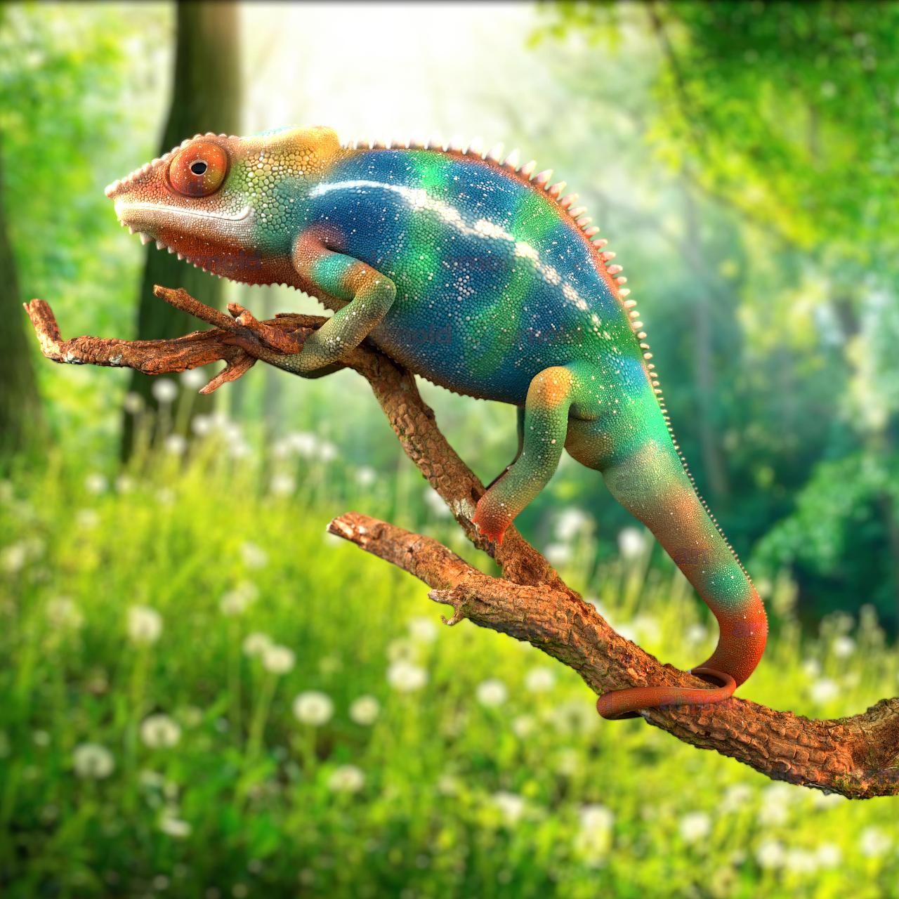 How did the chameleon evolve its ability to change color? iNEWS