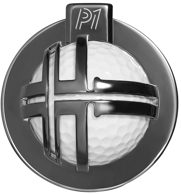 P1 Metal Golf Ball Alignment Tool