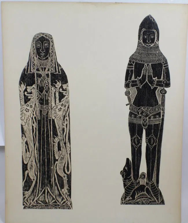 SEVENTEEN BRASS RUBBINGS FROM ENGLAND Lot 31096