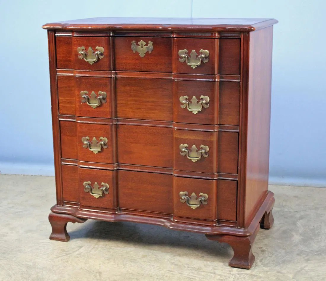 Sanford Furniture Co. Mahogany Block Front Chest